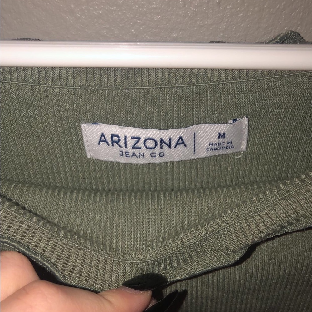 Green Ruffled Top - Picture 2 of 2